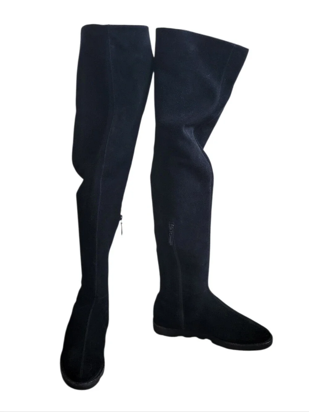 Diane‎ Von Furstenburg DVF Over The Knee Suede Boots Black